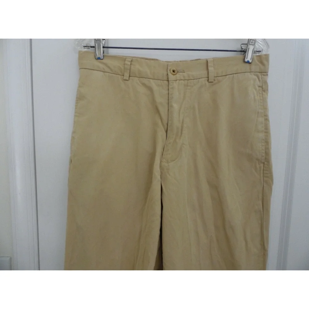 Tommy‎ Bahama Mens Beige Flat Front Slash Pocket Stretch Casual Straight Pant 32